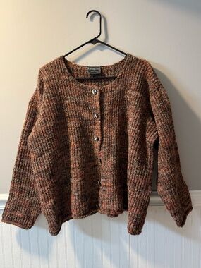 Vintage Carraig Donn Wool Blend Multicolor Cardigan Sweater M